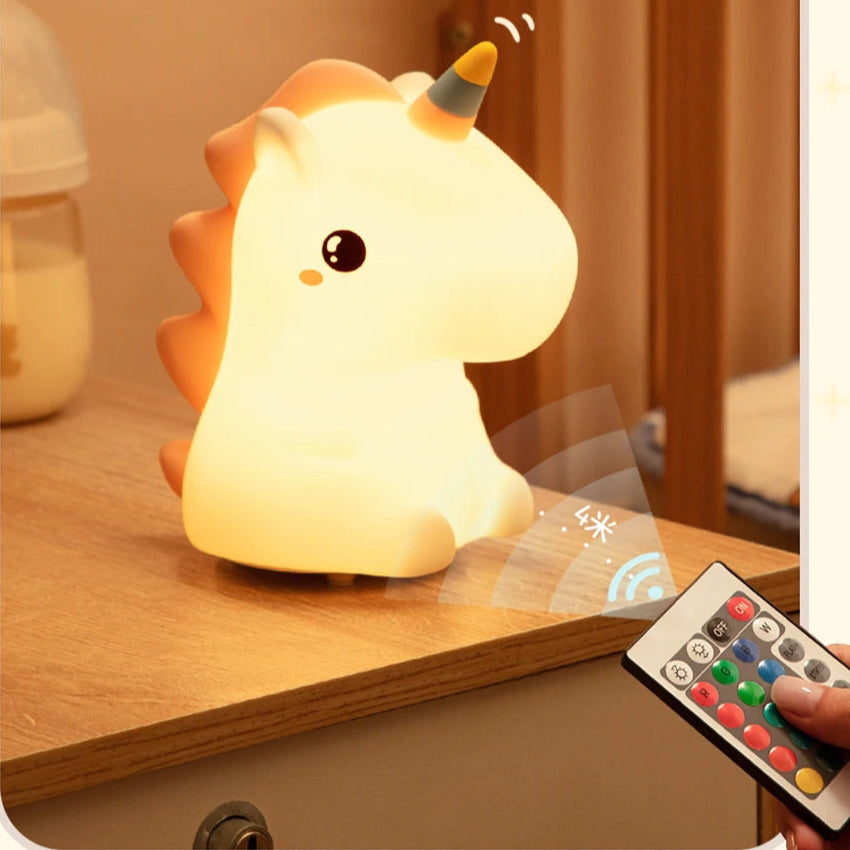 veilleuse enfant rechargeable licorne lamp télécommandée 