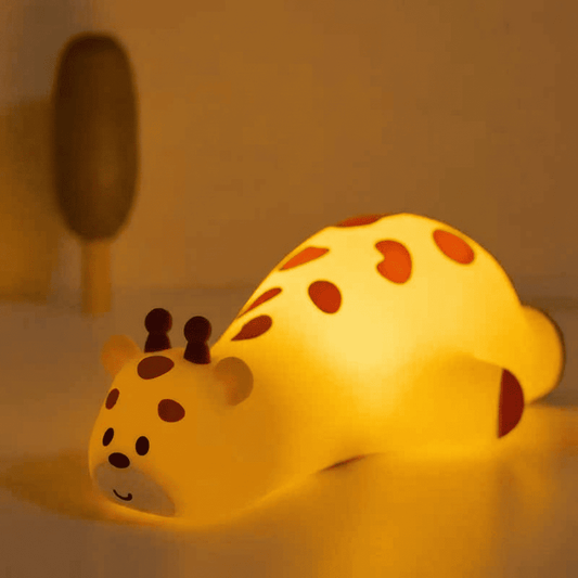 veilleuse girafe silicone enfant – lumière douce pour un sommeil apaisé
