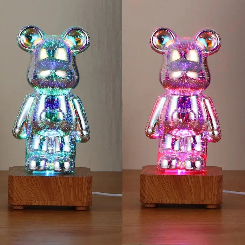 veilleuse ours enfant étincelante molight multicolores