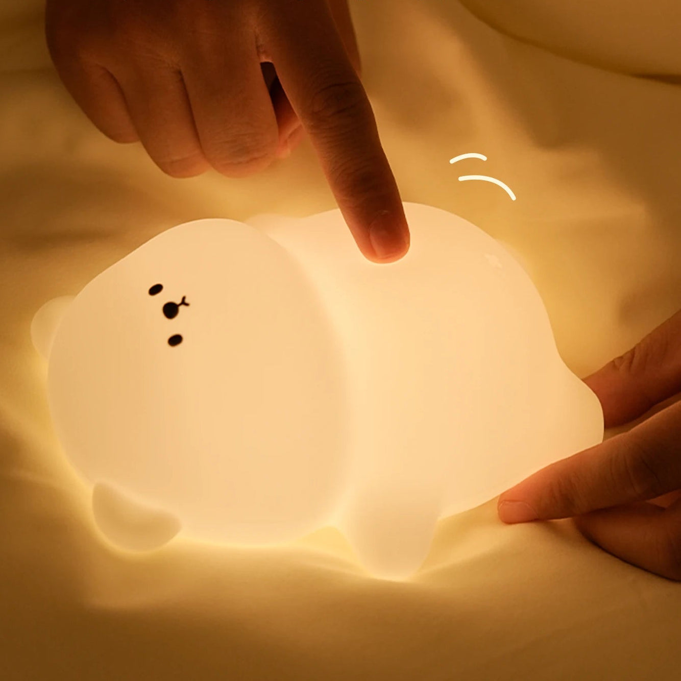 veilleuse ours enfant en silicone olamp tactile