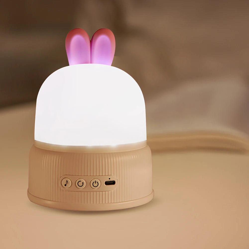 veilleuse projection mobistars lapin blanche