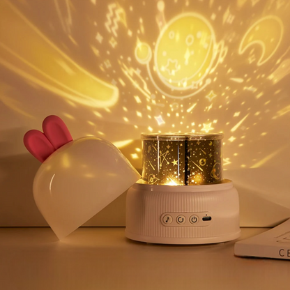 veilleuse projection mobistars lapin installe film