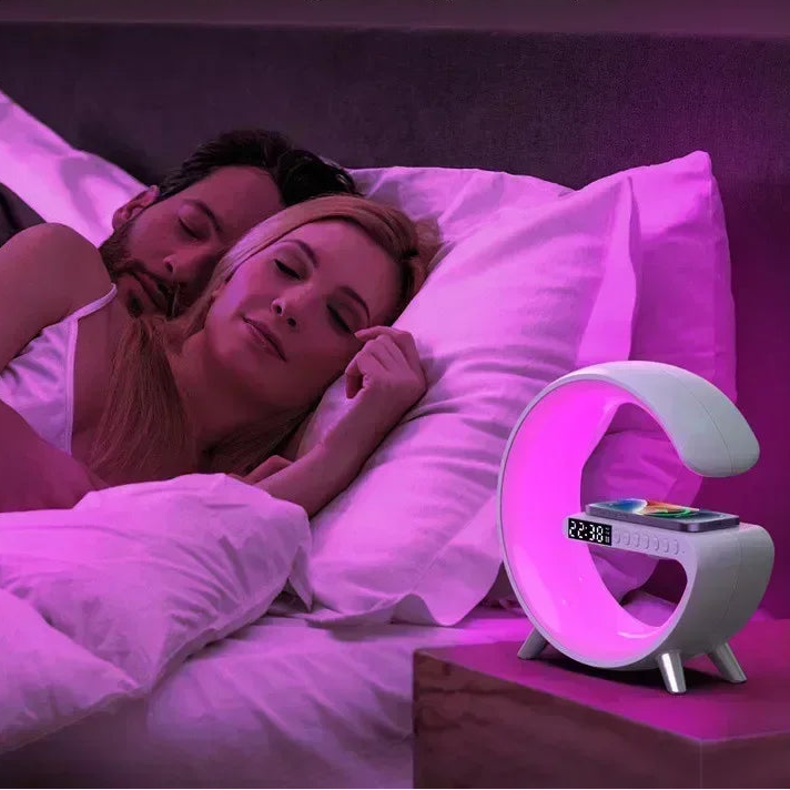 veilleuse reveil haut parleur bluetooth intelligent wiseclock stimule endormissements