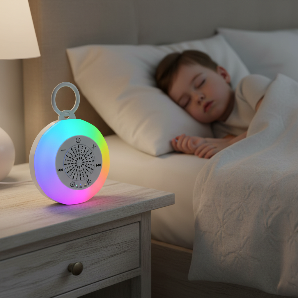 Veilleuse sur table de nuit