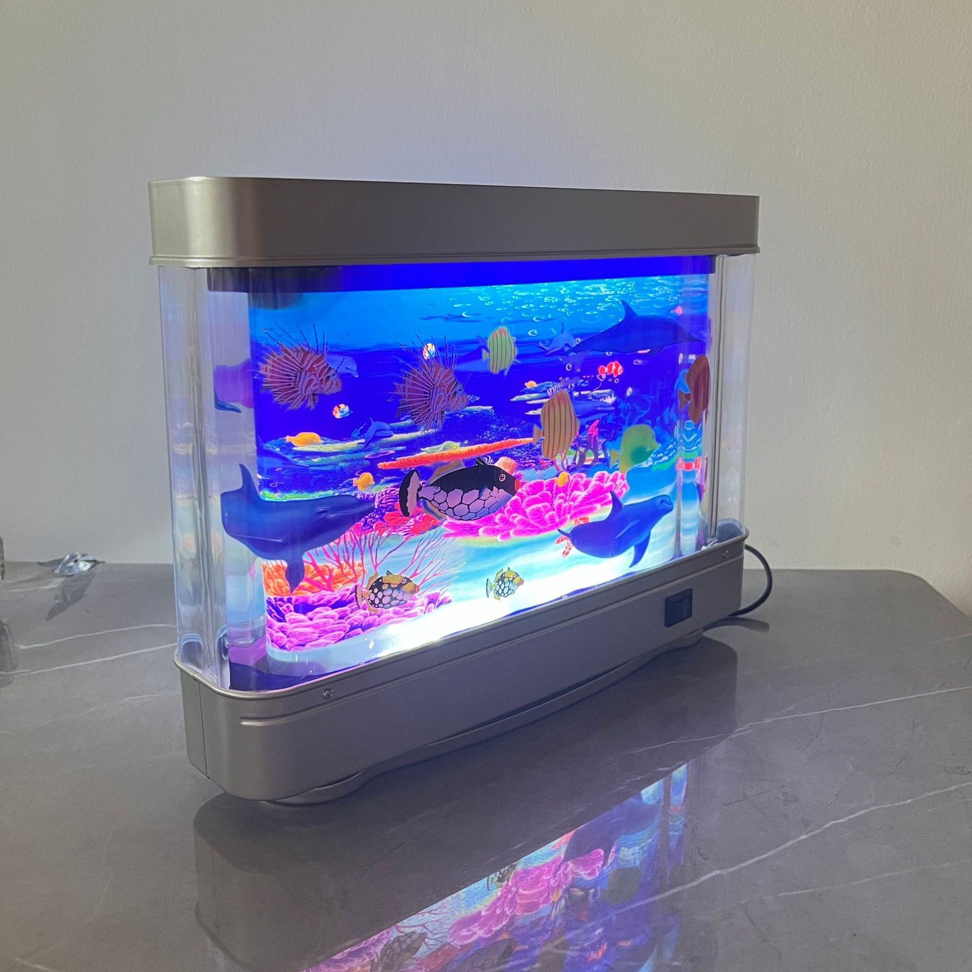 veilleuse enfant de scènes sous-marines oceanlight gros poisson